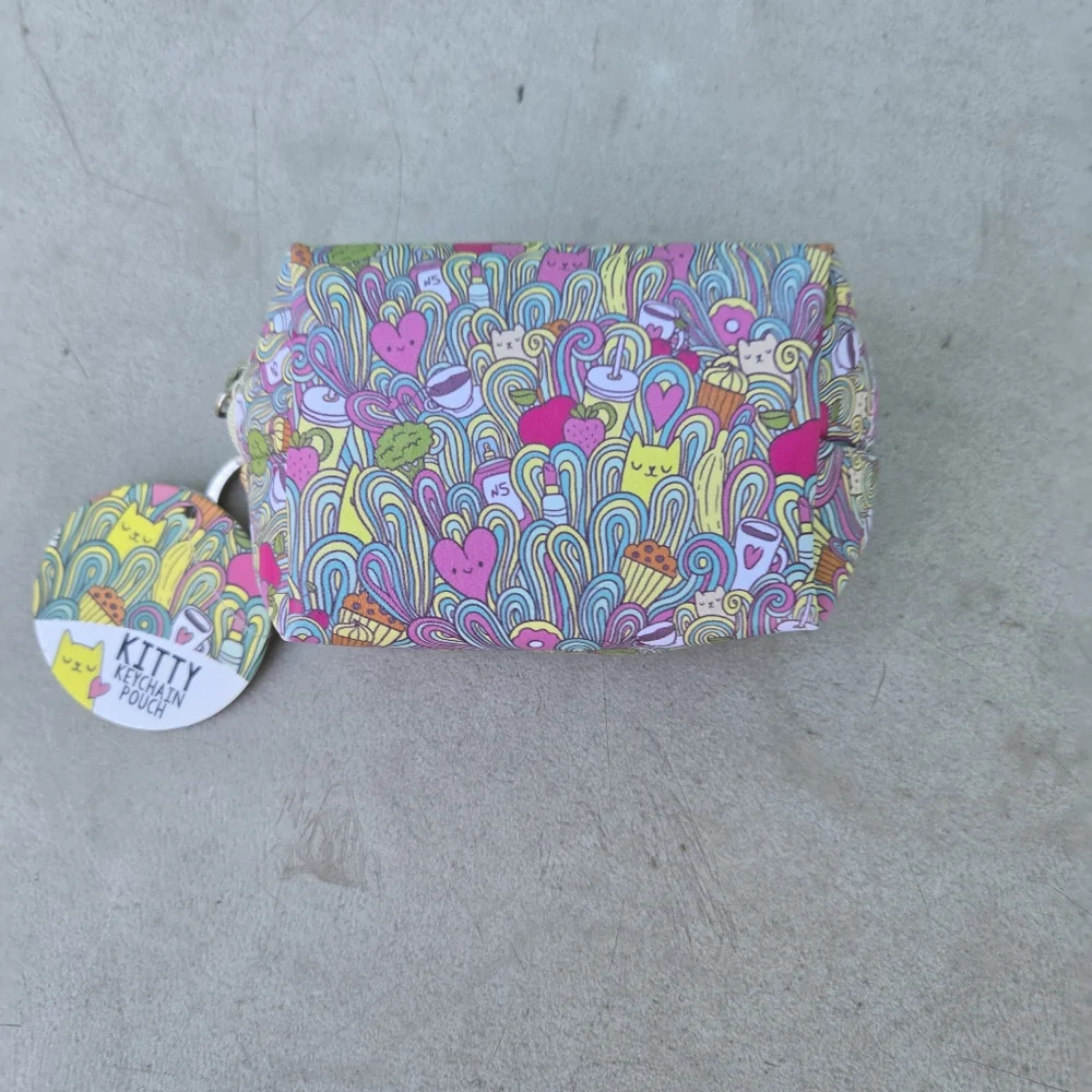 Colorful Patterned Keychain Pouch - Picture 2 of 5
